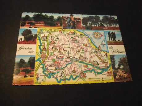 Veluwe, provincie Gelderland met plattegrond, 1965